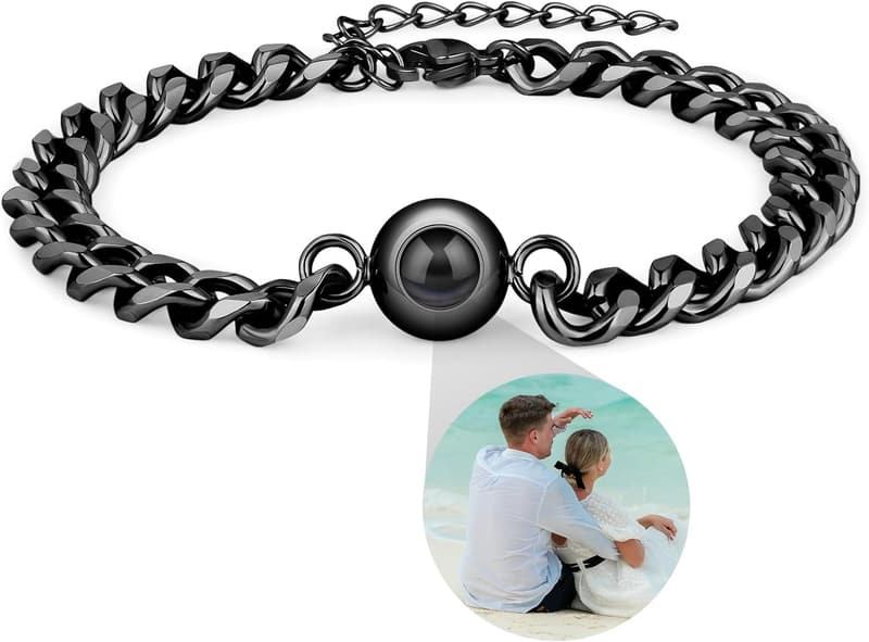 Personalized Picture Bracelet for Loved One Gifts
