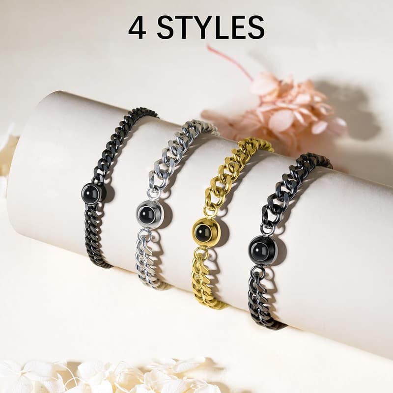 Personalized Picture Bracelet for Loved One Gifts