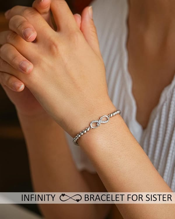 Mother's Day Infinity Love Heart Bracelet for Women