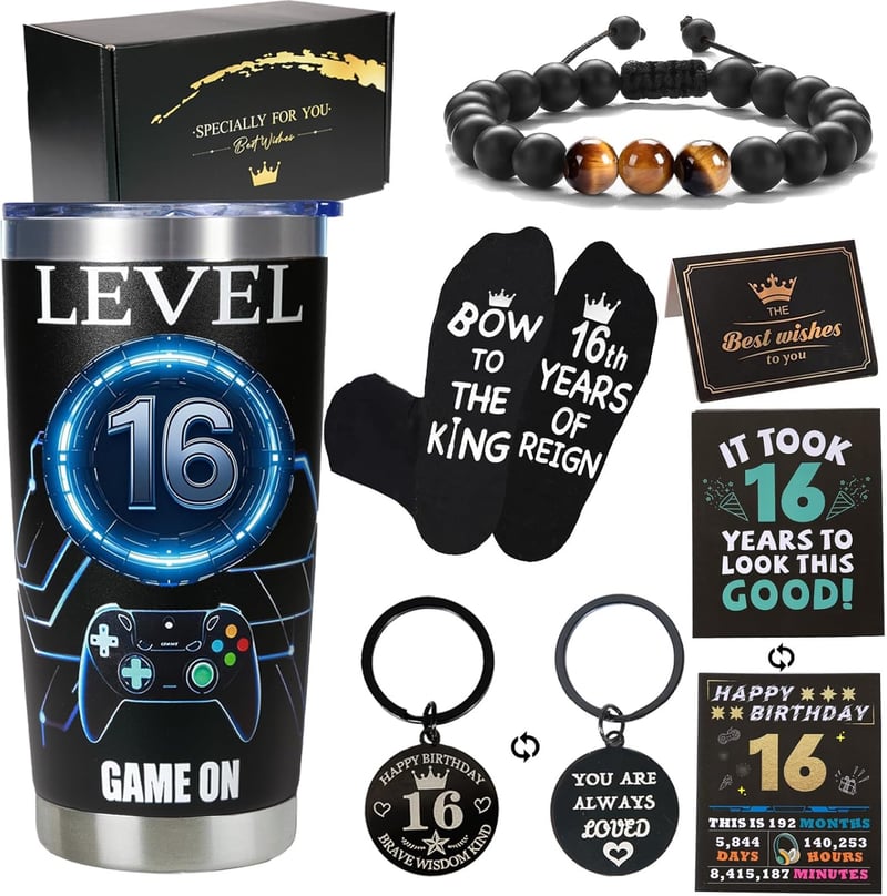 16th Birthday Gamer Gifts for Boys - Fun Decorations & Ideas