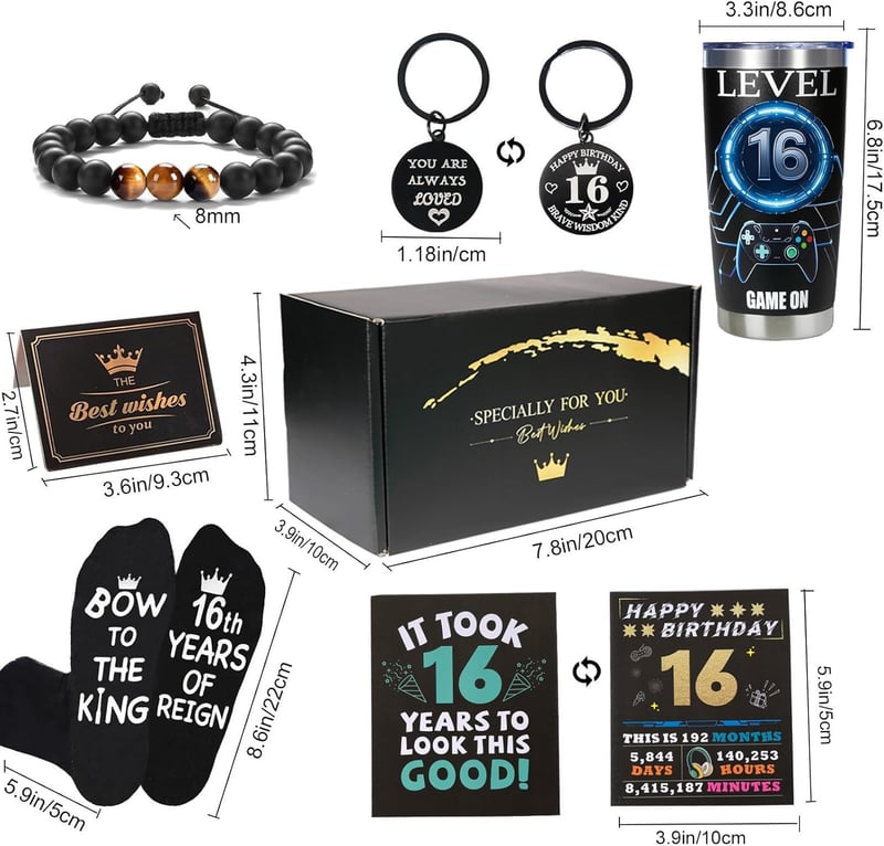 16th Birthday Gamer Gifts for Boys - Fun Decorations & Ideas
