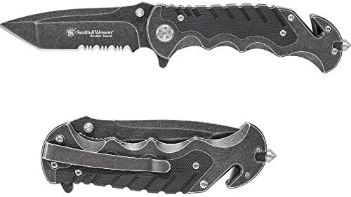 Smith & Wesson Folding Keychain Knife with G10 Handle