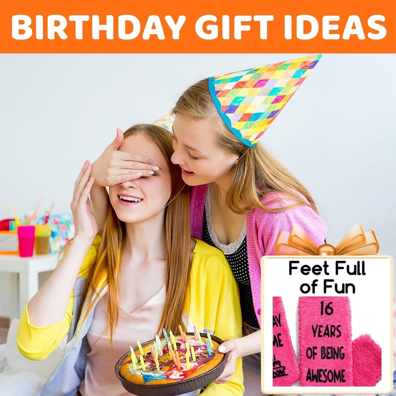 16th Birthday Socks for Teens - Fun Gift for Boys & Girls