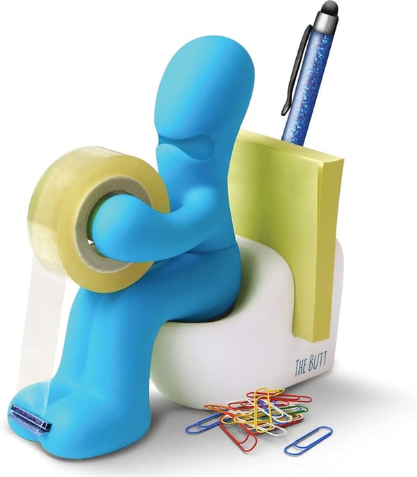 Funny Butt Tape Dispenser - Novelty Office Desk Accessory for Men