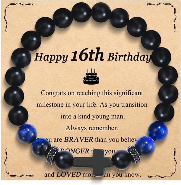 Birthday Cross Bracelets for Boys - Unique Gift for Sons