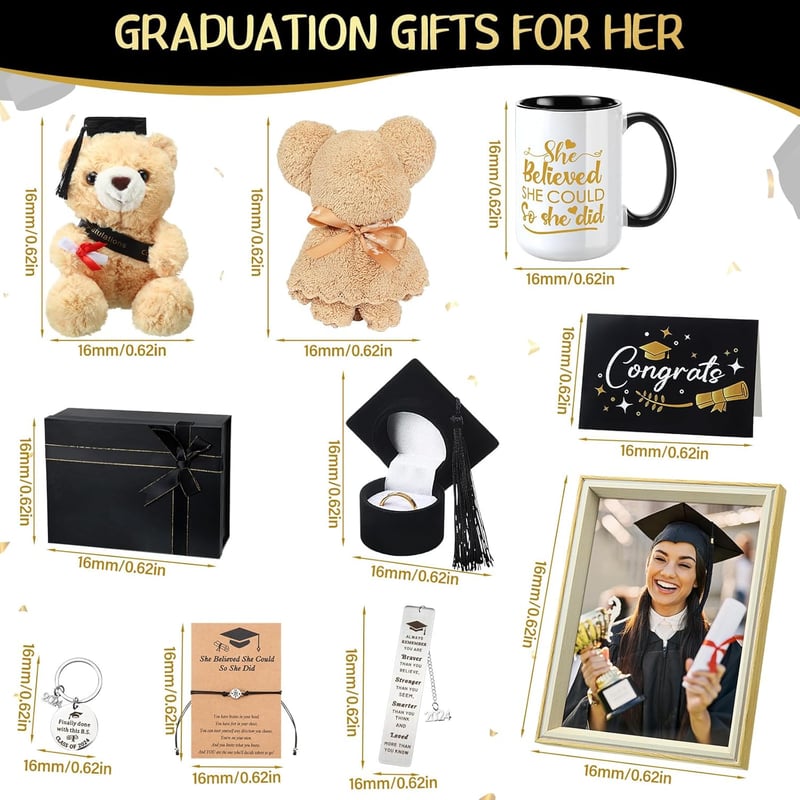2025 Graduation Gift Set: Coffee Mug, Keychain, Photo Frame & More