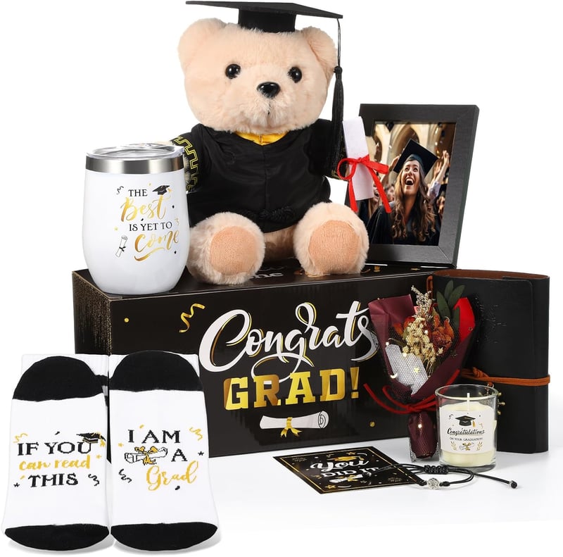 2025 Graduation Gift Set for Her: Tumbler, Frame, Candle, Bracelet