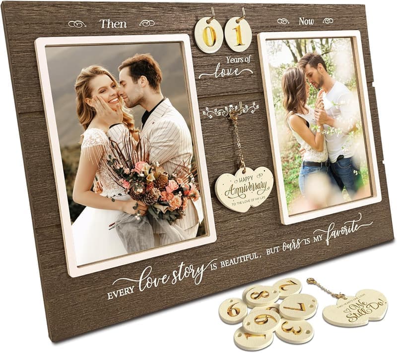 Anniversary Picture Frames for Couples - 1-99 Years