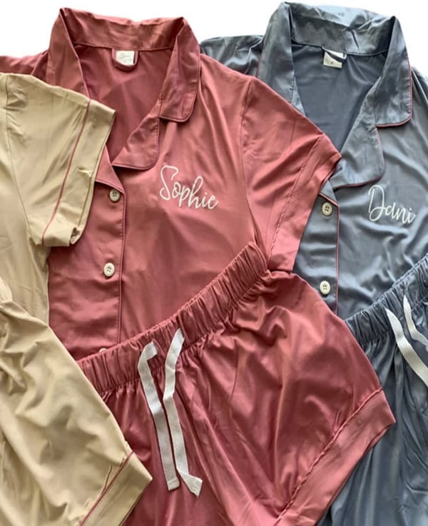 Bridesmaid Pajama Set - Personalized Women's Sleepwear