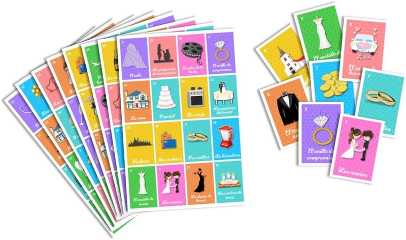 Bridal Shower Lotería Game Set