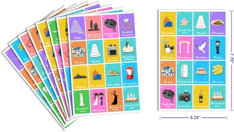 Bridal Shower Lotería Game Set