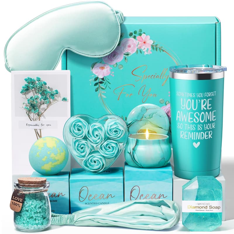 Ocean Spa Gift Basket for Women - Self Care & Relaxation Set