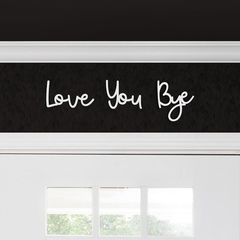 Boho Love You Bye Wood Sign for Home Decor, 21.6”