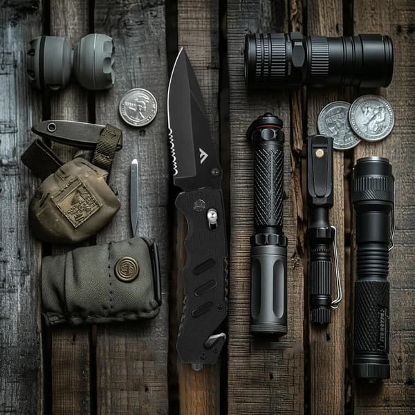 Emergency Rescue Folding Pocket Knife with Clip & Glass Breaker