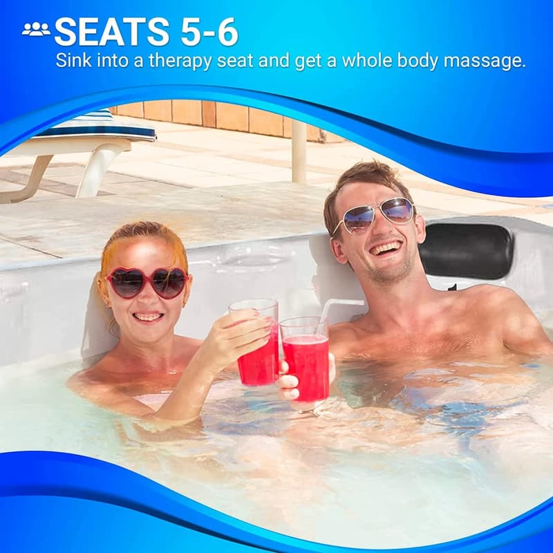 2023 Edgewater® 28-Jet Hot Tub for 5-6, Driftwood Design