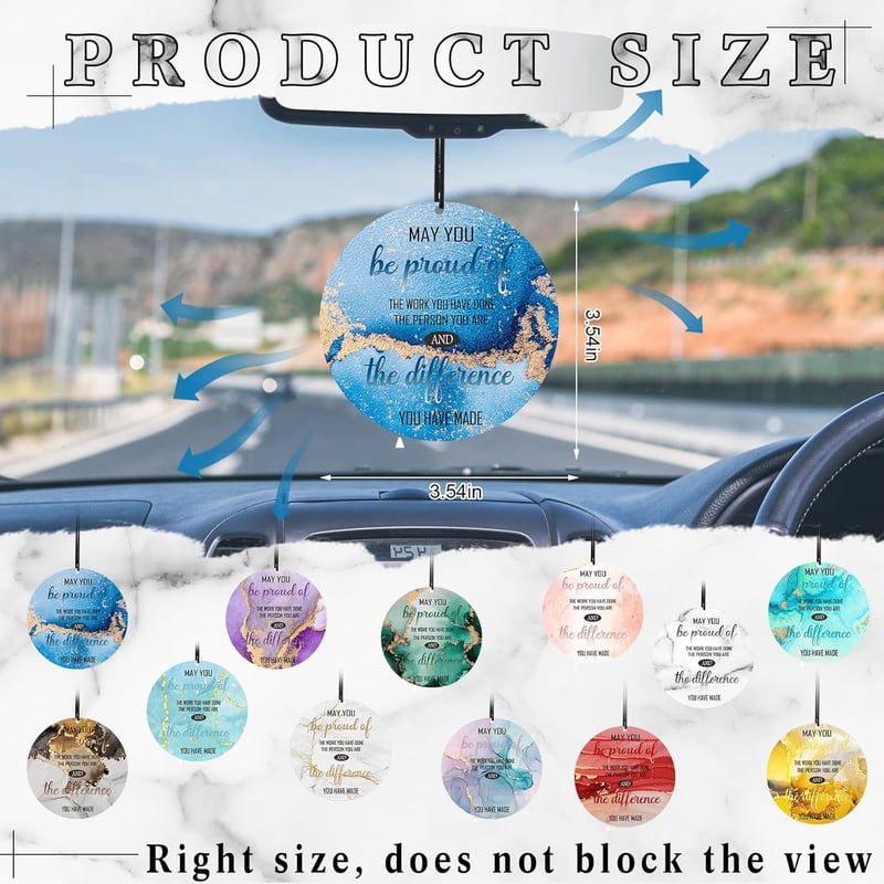 Employee Appreciation Scented Car Air Fresheners - 24 Pcs Set