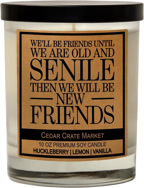 Funny Friendship Candle -