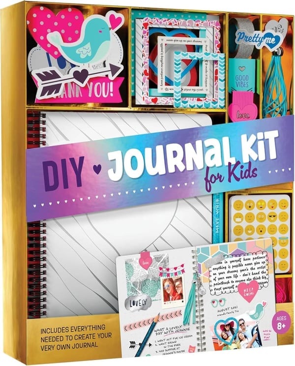 Girls' DIY Journal Kit - Fun Craft Supplies for Ages 8-14