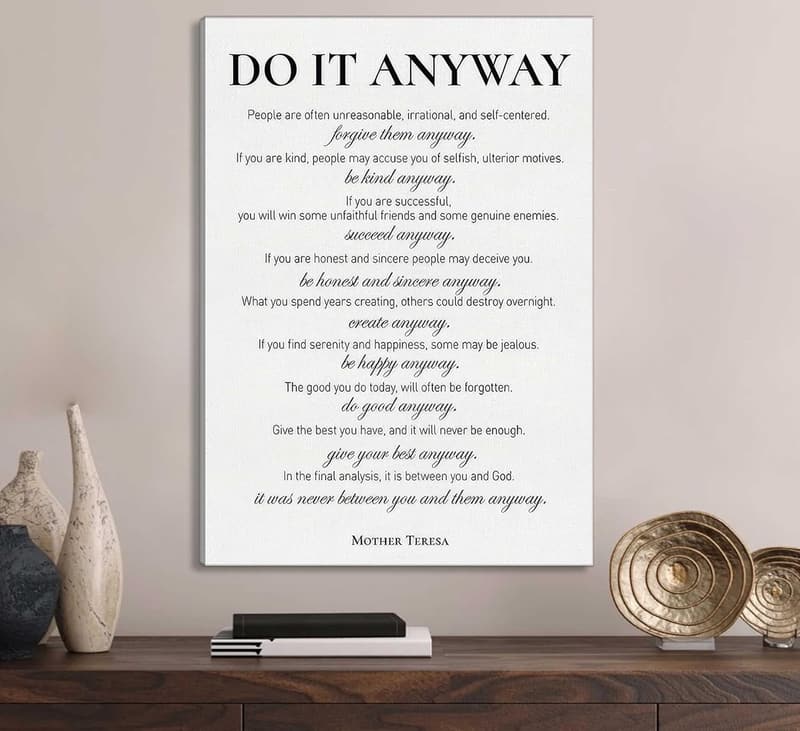 Inspirational Motivational Canvas Art for Home or Office Decor