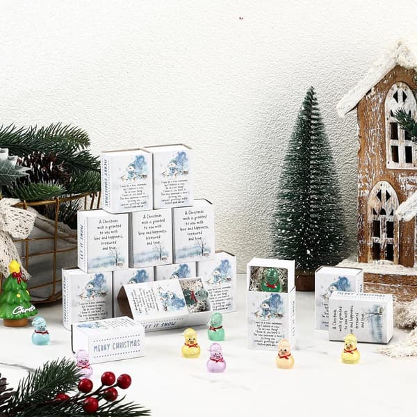 Christmas Appreciation Mini Snowman Figurines - 36 Sets