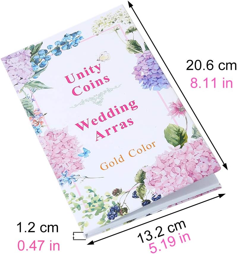 Wedding Unity Coin Set – Silver Arras de Boda with Book Box