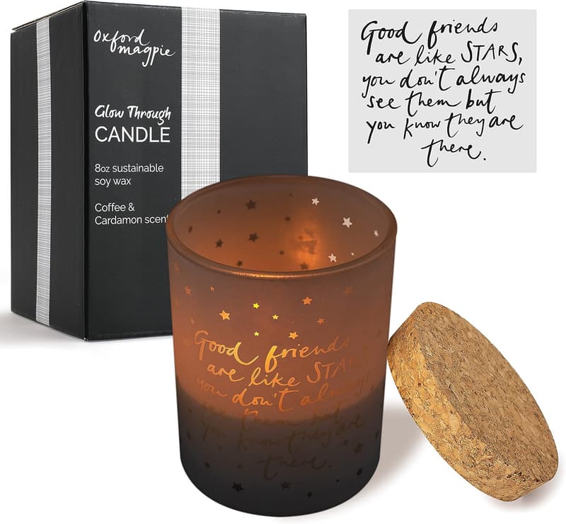 Friendship Candle with Inspiring Quote – 8oz Soy Wax
