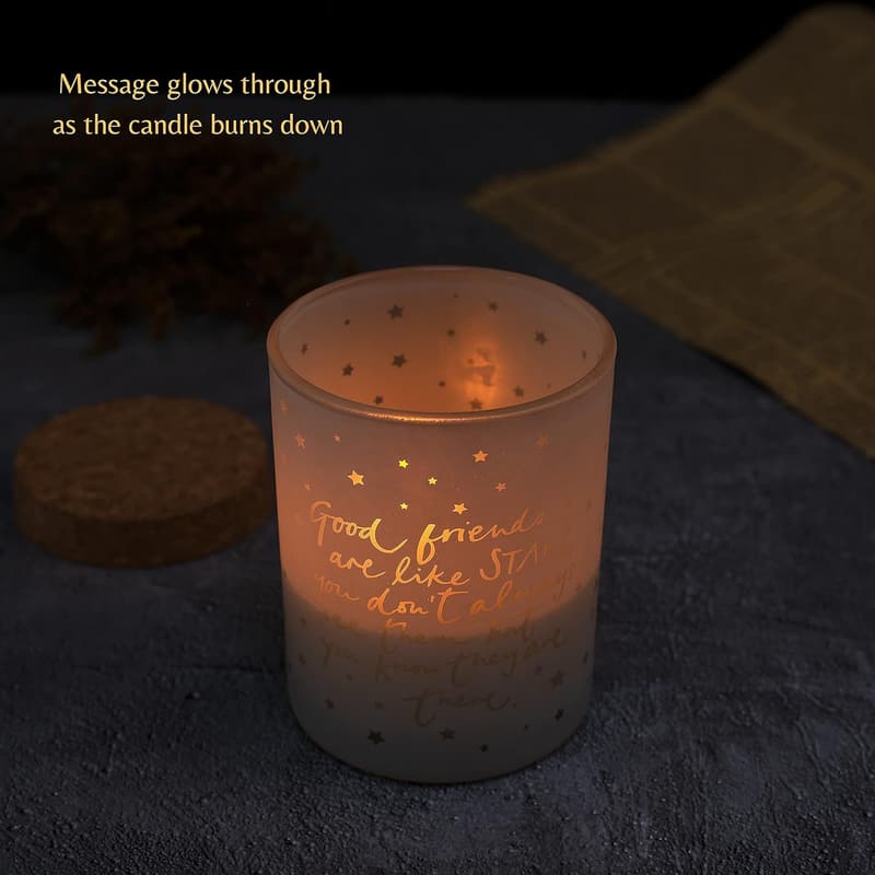 Friendship Candle with Inspiring Quote – 8oz Soy Wax