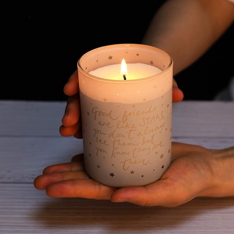 Friendship Candle with Inspiring Quote – 8oz Soy Wax