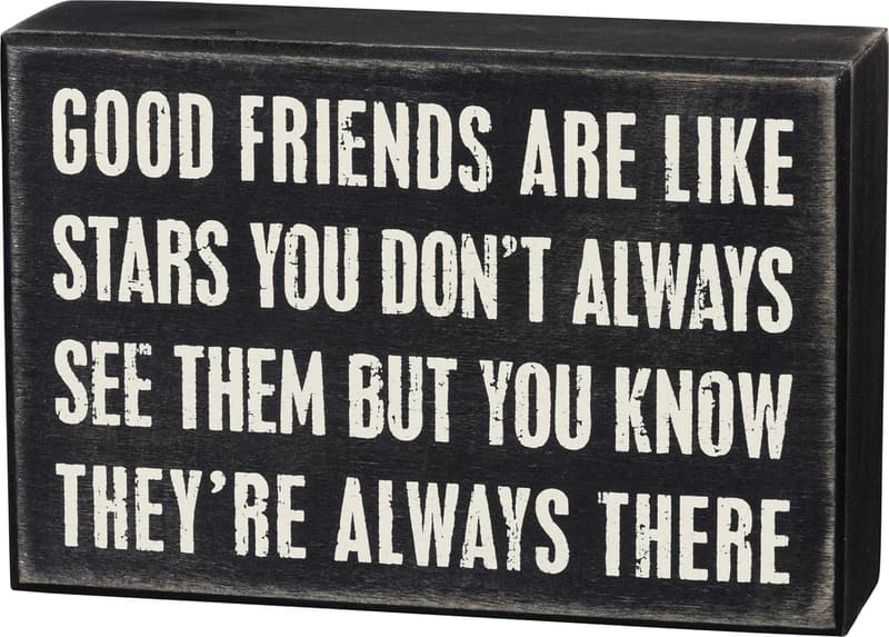 Good Friends Wood Box Sign by Primitives by Kathy, 6