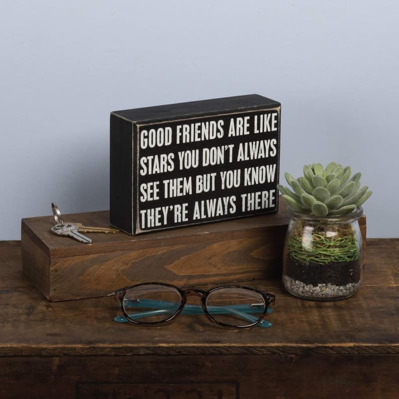 Good Friends Wood Box Sign by Primitives by Kathy, 6
