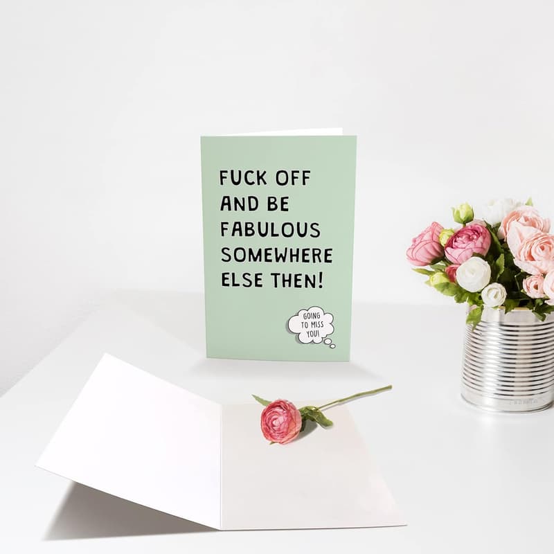 Retirement Goodbye Card - Funny Gift for Colleague