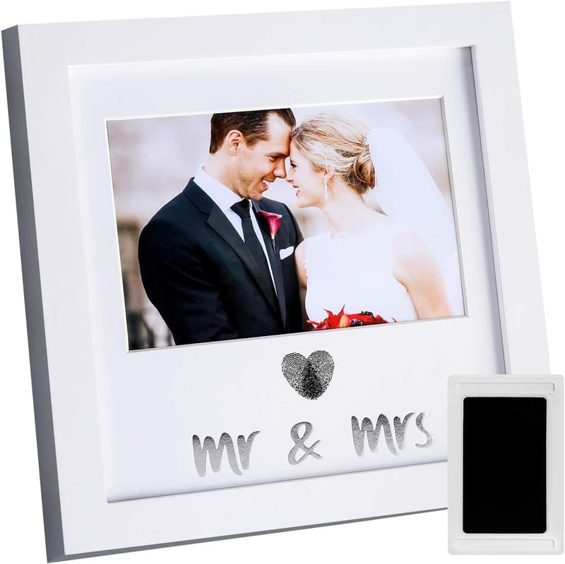 Wedding Keepsake Thumbprint Frame & Ink Kit for Bride