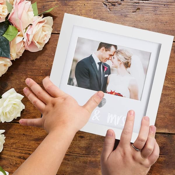 Wedding Keepsake Thumbprint Frame & Ink Kit for Bride