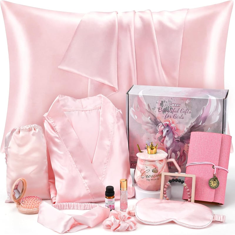 Teen Girls Gift Set - 13 Pcs Spa, Journal, Mug & Pillowcase