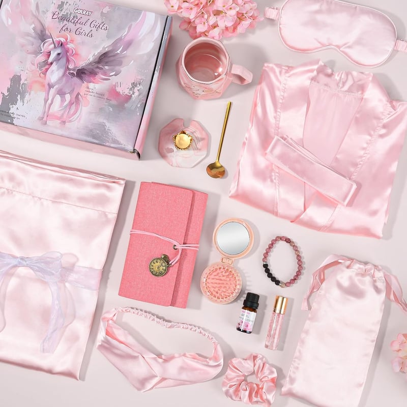 Teen Girls Gift Set - 13 Pcs Spa, Journal, Mug & Pillowcase