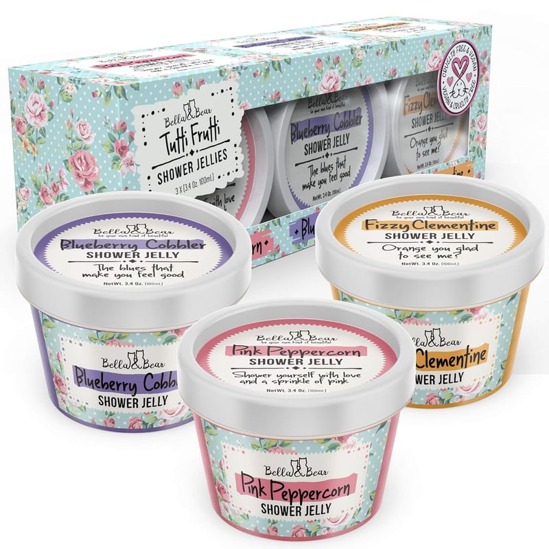 Cute Shower Jellies Gift Set for Teenage Girls - Pack of 3 (3oz)