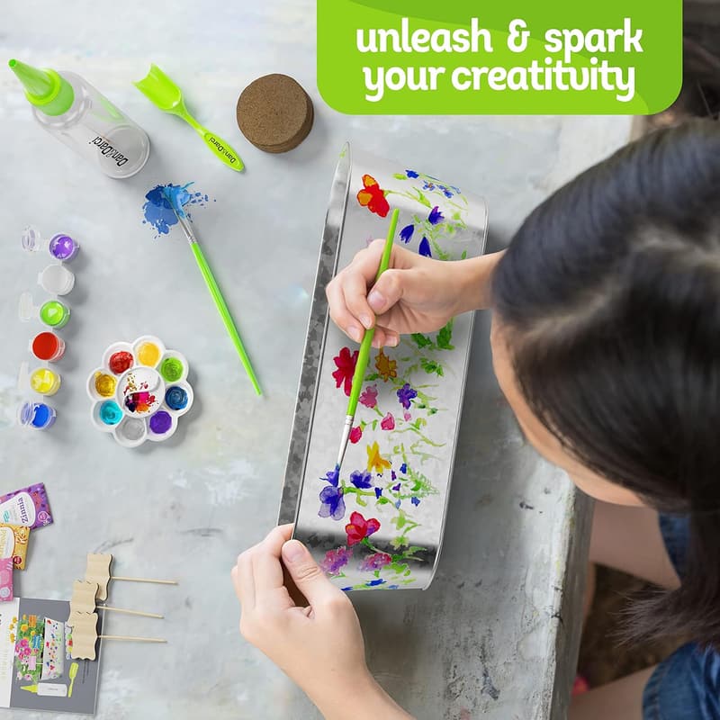 Kids' Paint & Plant Flower Growing Kit - Fun Gardening Gift