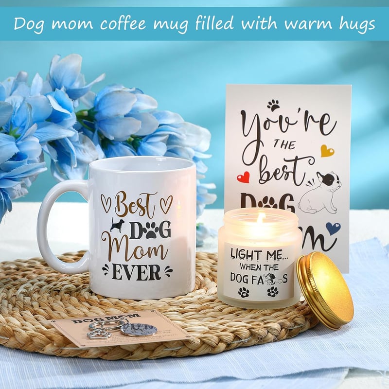 Dog Mom Gift Set: 11 Dog Lover Themed Birthday Basket