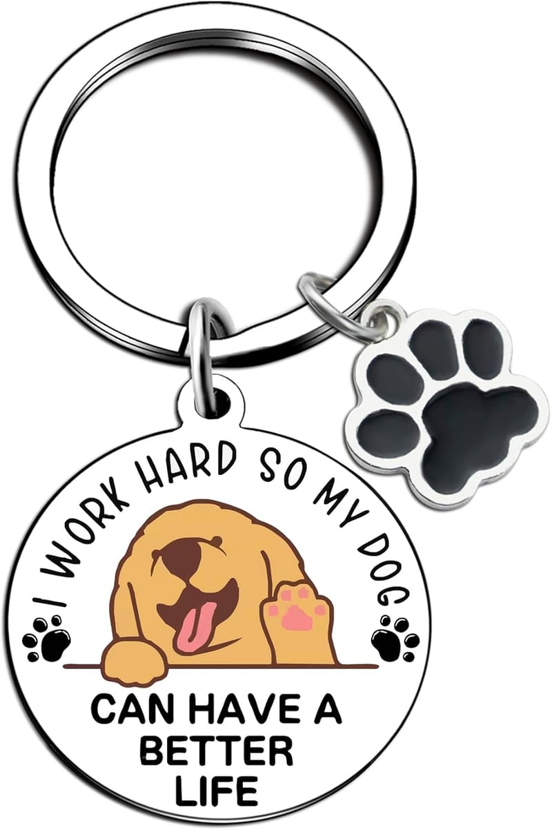 Golden Retriever Keychain - Perfect Gift for Dog Moms