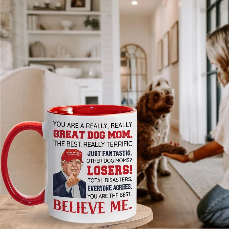 Dog Mom Ceramic Mug - Funny Gift for Mother's Day