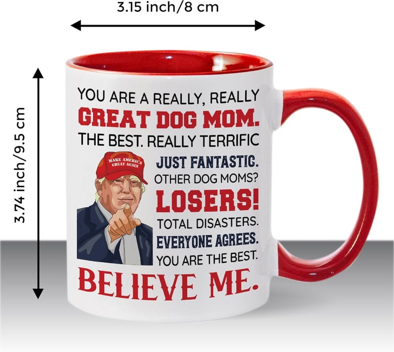 Dog Mom Ceramic Mug - Funny Gift for Mother's Day