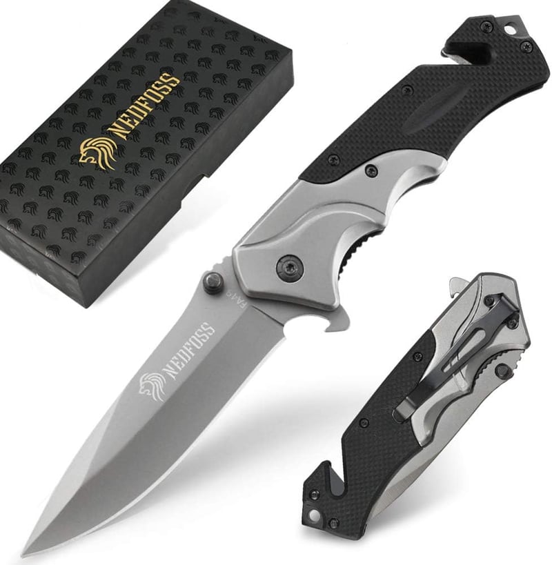 Multi-Tool Pocket Knife for Men - 4-in-1 Survival Tool