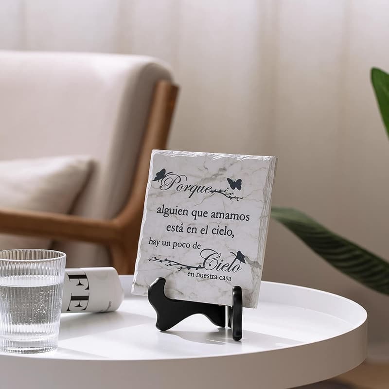 Sympathy Home Decor Sign - Spanish Religious Gift for Loss