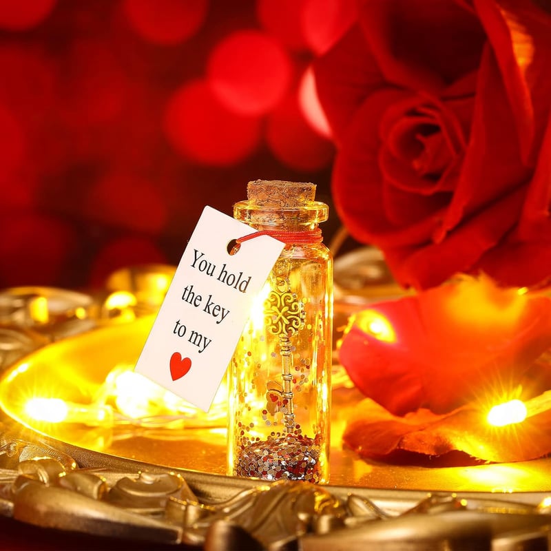 Handmade Decorative Message Bottle - Anniversary Gift for Couples