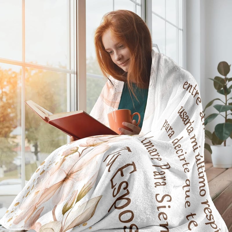 Mother's Day Blanket Gift for Wife - 60x50in