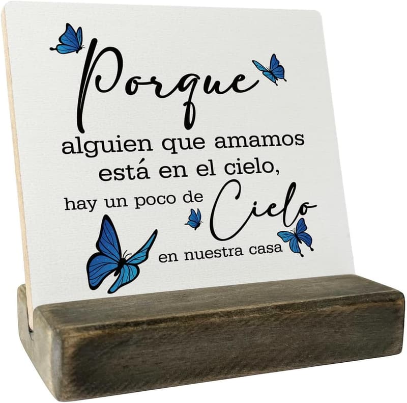 Sympathy Gift Wood Plaque with Stand - Comfort for Loved Ones
