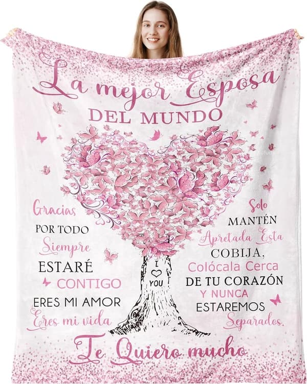 Anniversary Blanket Gift for Wife, 60