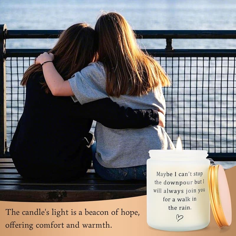 Lavender Scented Candle 9oz - Thoughtful Sympathy Gift for Women