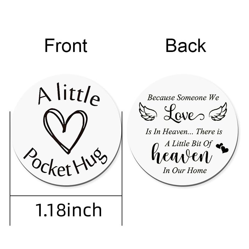 Sympathy Remembrance Pocket Hug Keychain for Loss of Loved One