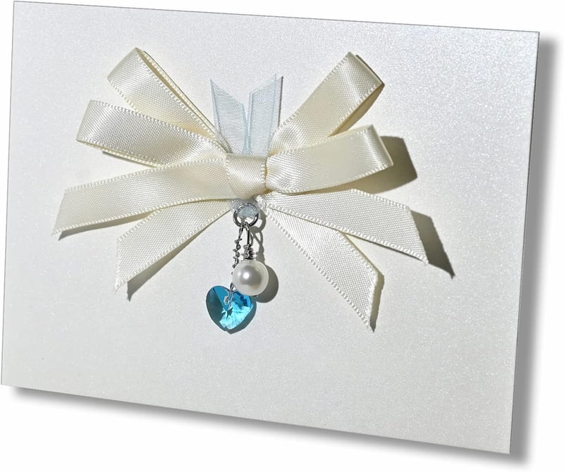 Wedding Day Gift for Daughter - Something Blue Bouquet Charm
